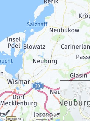 Here Map of Neuburg bei Wismar