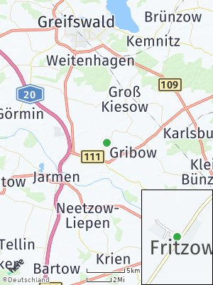 Here Map of Fritzow