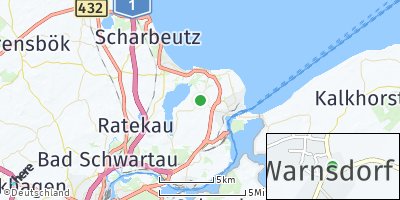 Google Map of Warnsdorf