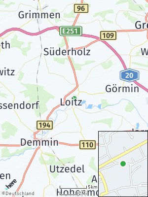 Here Map of Loitz bei Demmin