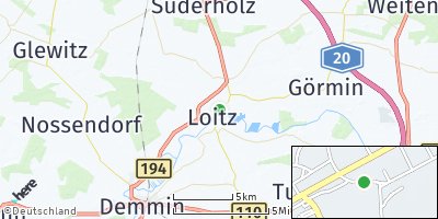 Google Map of Loitz bei Demmin