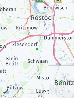 Here Map of Benitz bei Schwaan