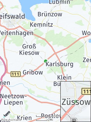 Here Map of Züssow