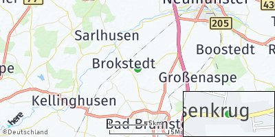 Google Map of Hasenkrug bei Brokstedt