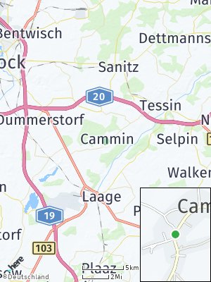 Here Map of Cammin bei Rostock