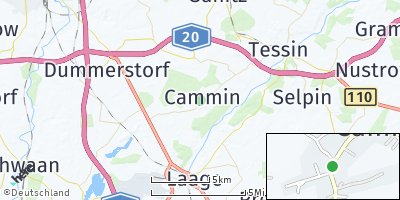 Google Map of Cammin bei Rostock