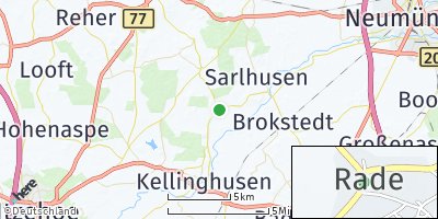 Google Map of Rade bei Fitzbek