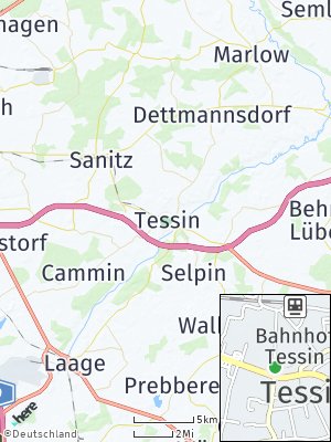 Here Map of Tessin bei Rostock