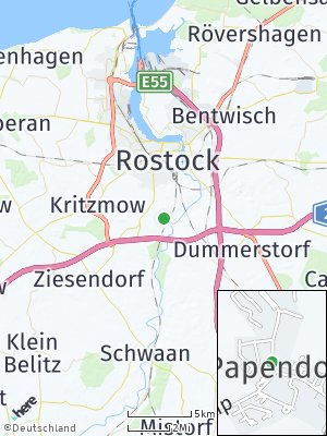 Here Map of Papendorf bei Rostock