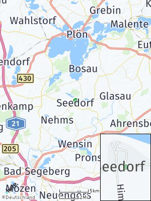 Here Map of Seedorf bei Bad Segeberg