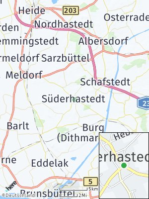 Here Map of Süderhastedt