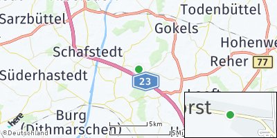 Google Map of Bokhorst bei Schenefeld
