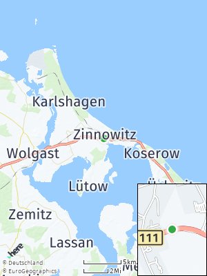 Here Map of Zinnowitz