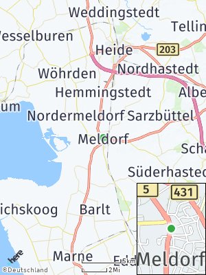 Here Map of Meldorf