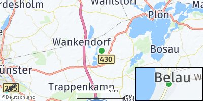 Google Map of Belau bei Wankendorf