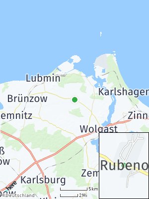 Here Map of Rubenow bei Wolgast