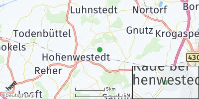Google Map of Rade bei Hohenwestedt