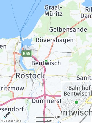Here Map of Bentwisch bei Rostock