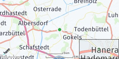 Google Map of Hanerau-Hademarschen