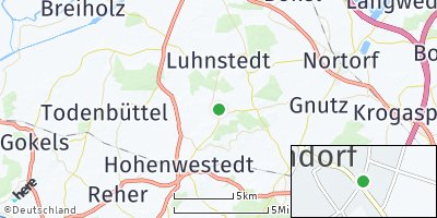 Google Map of Nindorf bei Neumünster