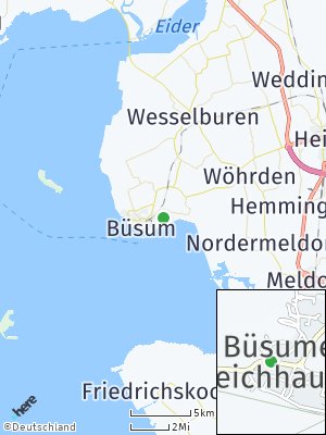 Here Map of Büsumer Deichhausen
