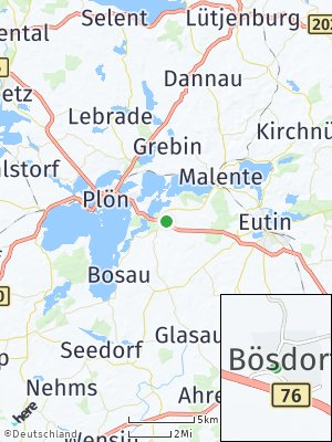 Here Map of Bösdorf bei Plön