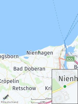 Here Map of Ostseebad Nienhagen