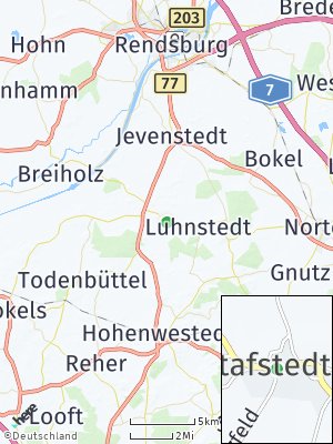 Here Map of Stafstedt bei Rendsburg
