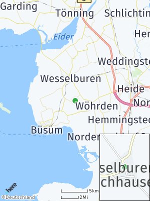 Here Map of Wesselburener Deichhausen