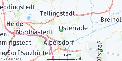 Google Map of Immenstedt bei Albersdorf