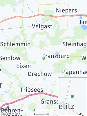 Here Map of Millienhagen-Oebelitz