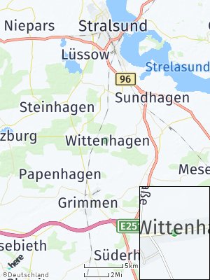 Here Map of Wittenhagen bei Grimmen