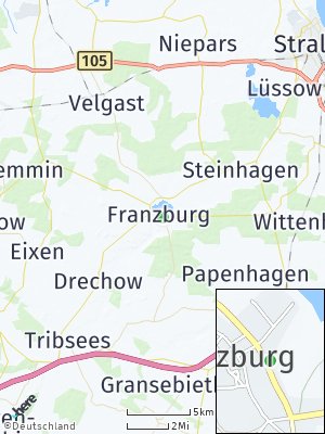 Here Map of Franzburg