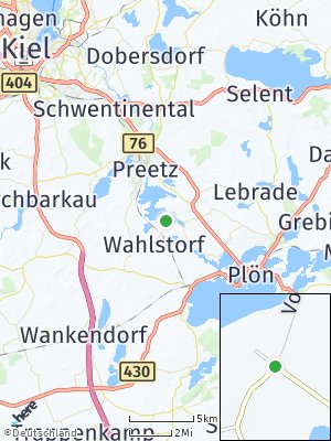 Here Map of Wahlstorf bei Preetz