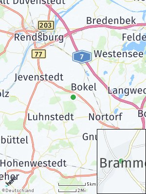 Here Map of Brammer bei Rendsburg