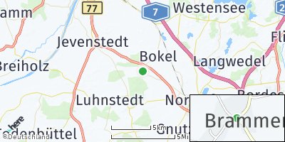 Google Map of Brammer bei Rendsburg