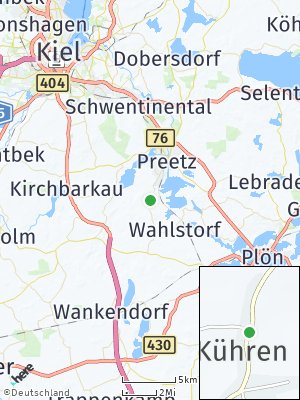 Here Map of Kühren bei Preetz