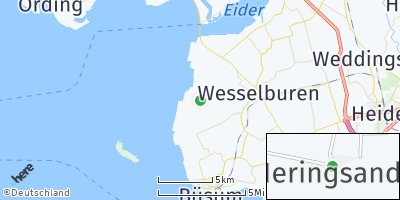 Google Map of Hellschen-Heringsand-Unterschaar