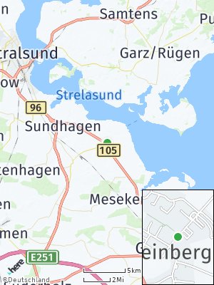 Here Map of Reinberg bei Grimmen
