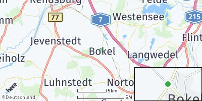 Google Map of Bokel bei Rendsburg