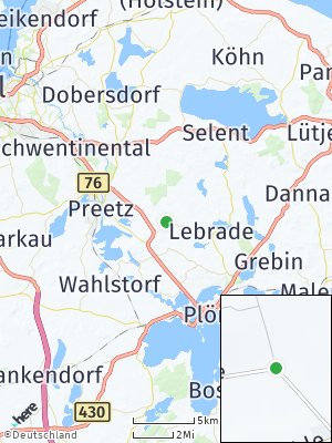 Here Map of Lehmkuhlen bei Preetz