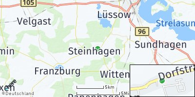 Google Map of Steinhagen bei Stralsund