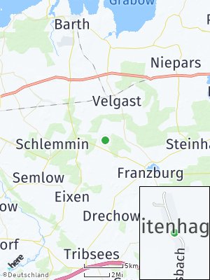 Here Map of Weitenhagen bei Franzburg