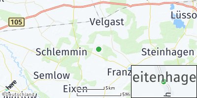 Google Map of Weitenhagen bei Franzburg