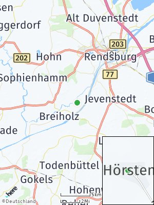 Here Map of Hörsten bei Rendsburg