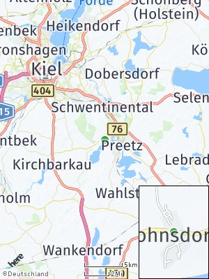 Here Map of Pohnsdorf bei Preetz