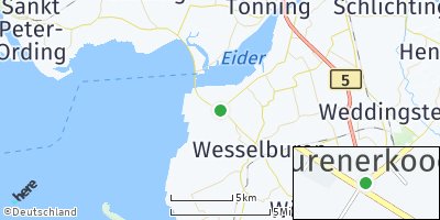 Google Map of Wesselburenerkoog