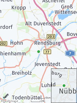 Here Map of Nübbel bei Rendsburg