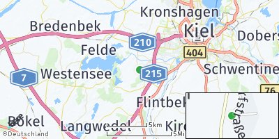 Google Map of Rodenbek bei Kiel