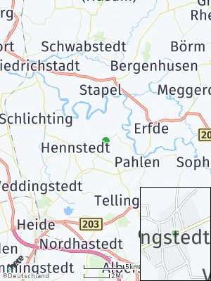 Here Map of Hollingstedt bei Delve
